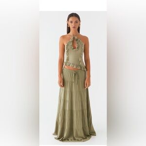 Peppermayo Linen Maxi Skirt Set